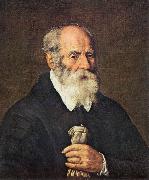 BASSETTI, Marcantonio Portrait of an Old Man with Gloves 22 oil painting reproduction